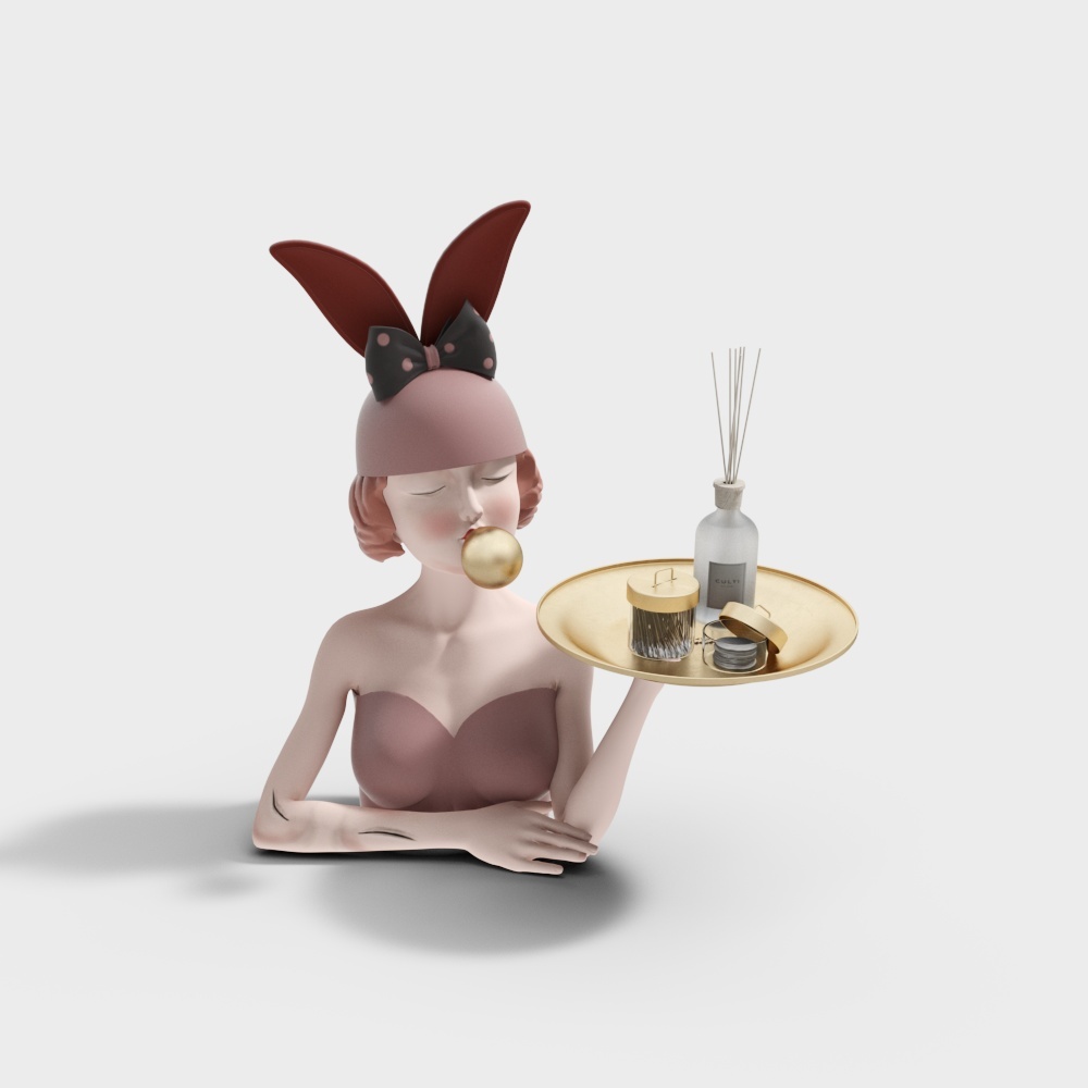 轻奢雕塑3D模型