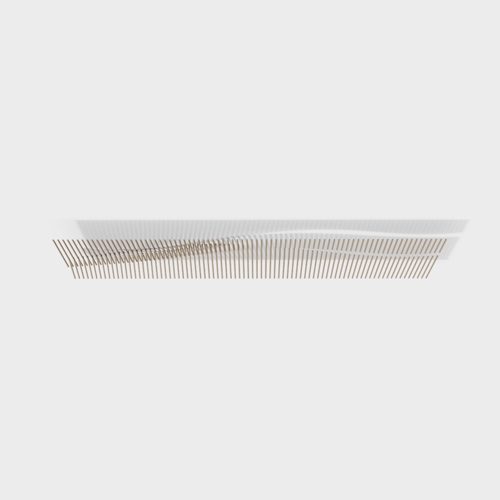现代木质异形天花吊顶3D模型