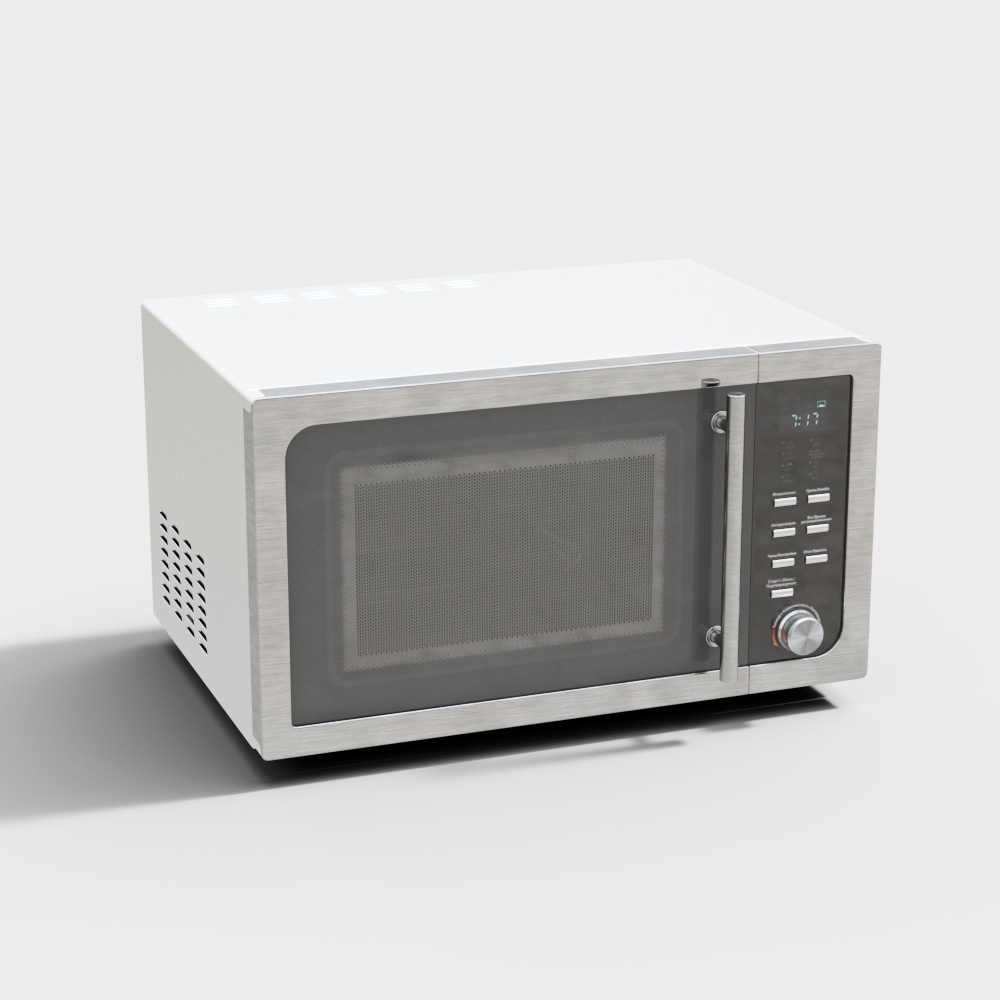 现代厨房厨具微波炉3D模型
