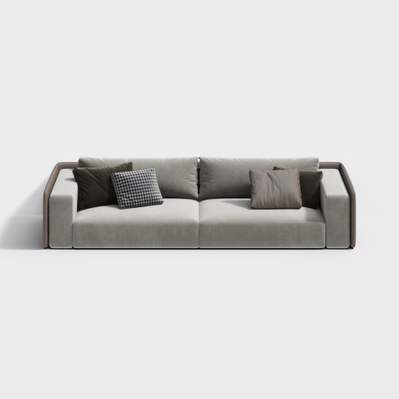 Modern Fabric Double Sofa