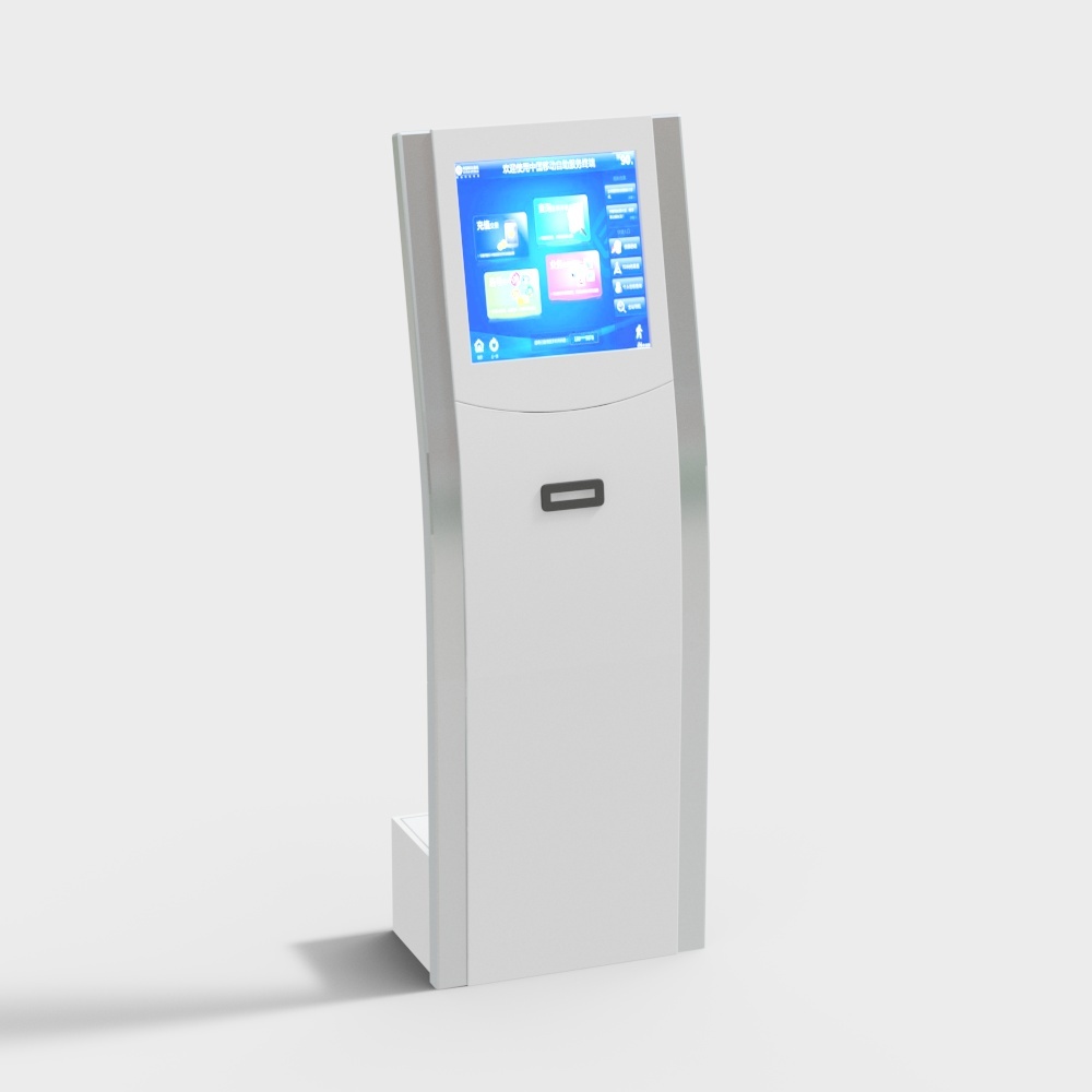 现代触摸屏一体机-LED屏3D模型