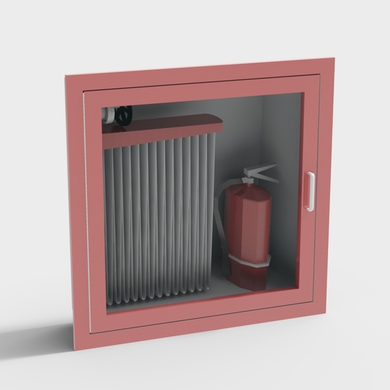 Modern Fire Extinguisher 3D Model for Office Safety