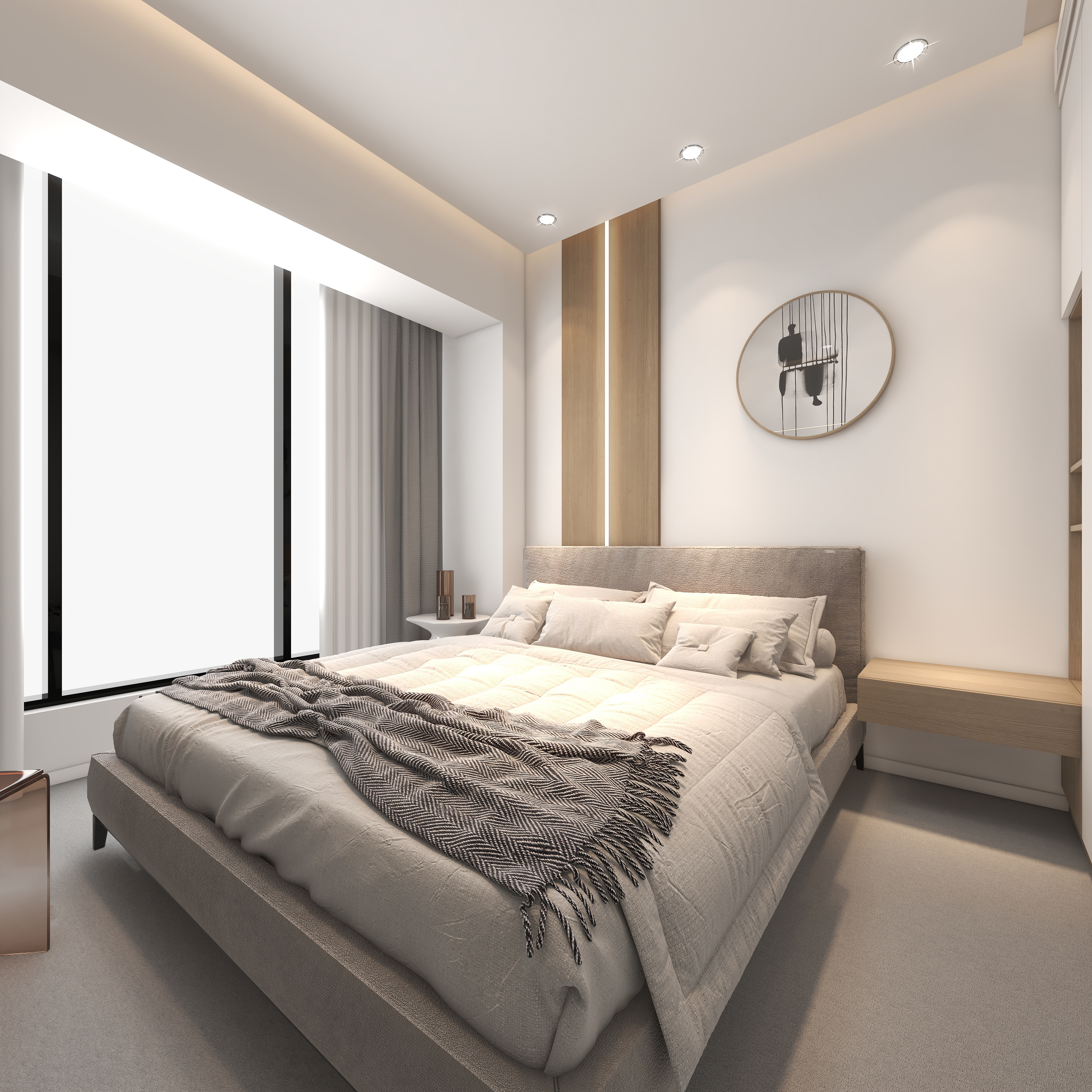 SHEDOER-shedoer-木林栖一层主卧装修效果图第4张