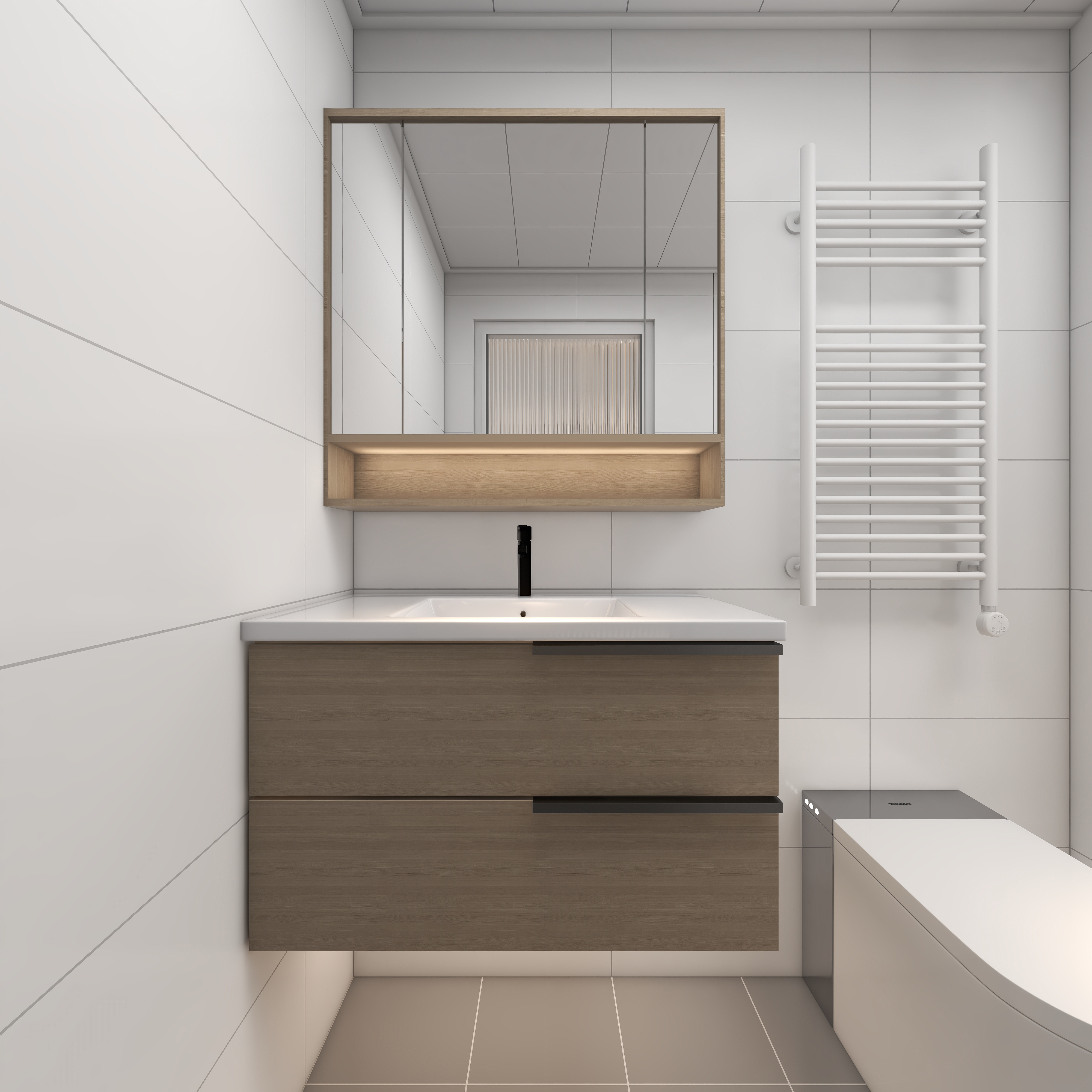 SHEDOER-shedoer-木林栖一层主卫装修效果图第3张