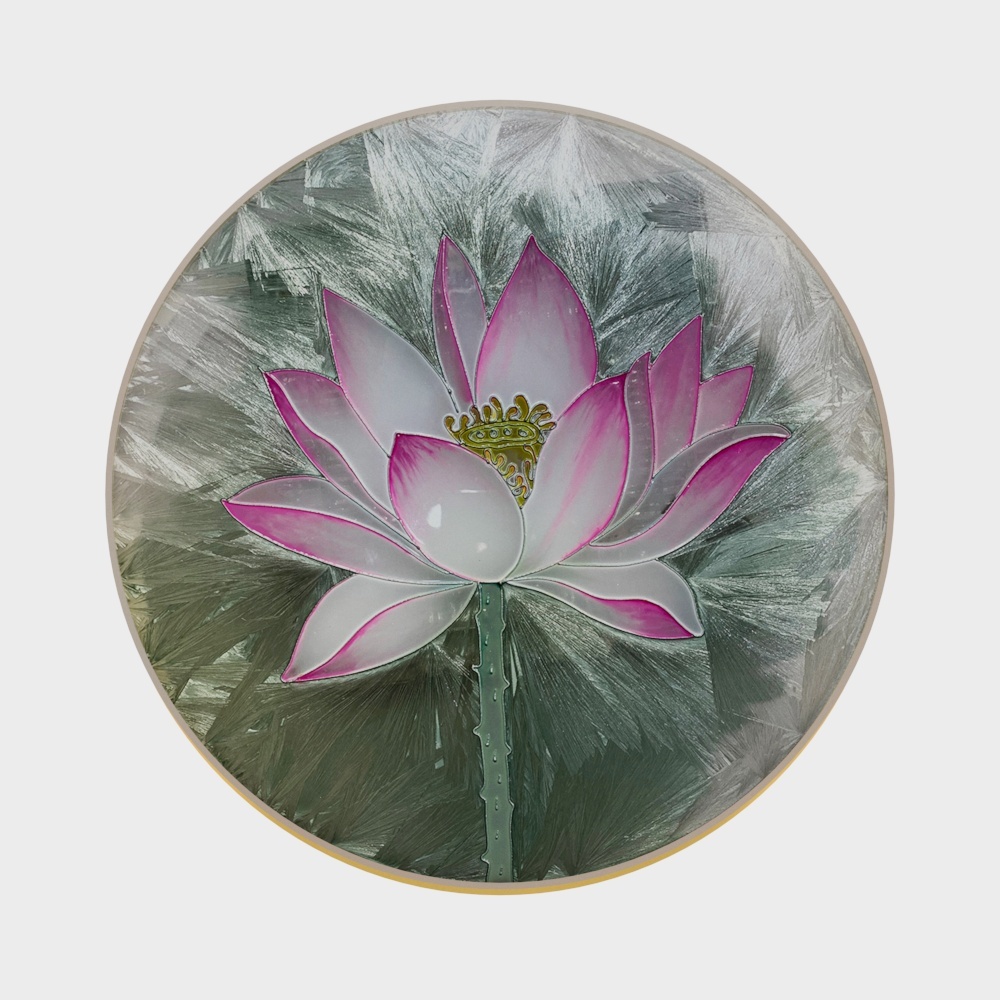 臣萱全屋配画-珐琅彩画-荷花
