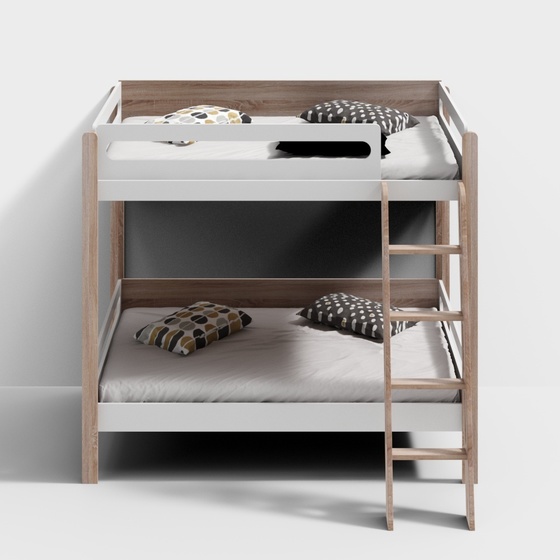 Scandinavian Bunk Beds,wood color