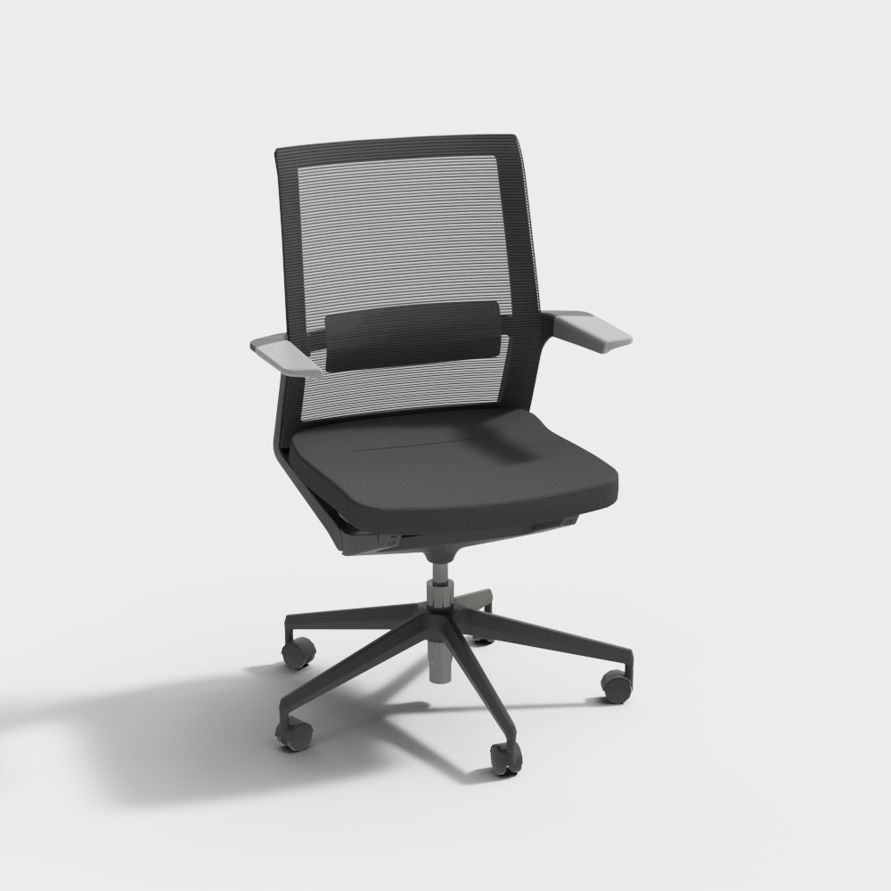 谷腾家具 Wing-A 现代商务办公椅3D模型