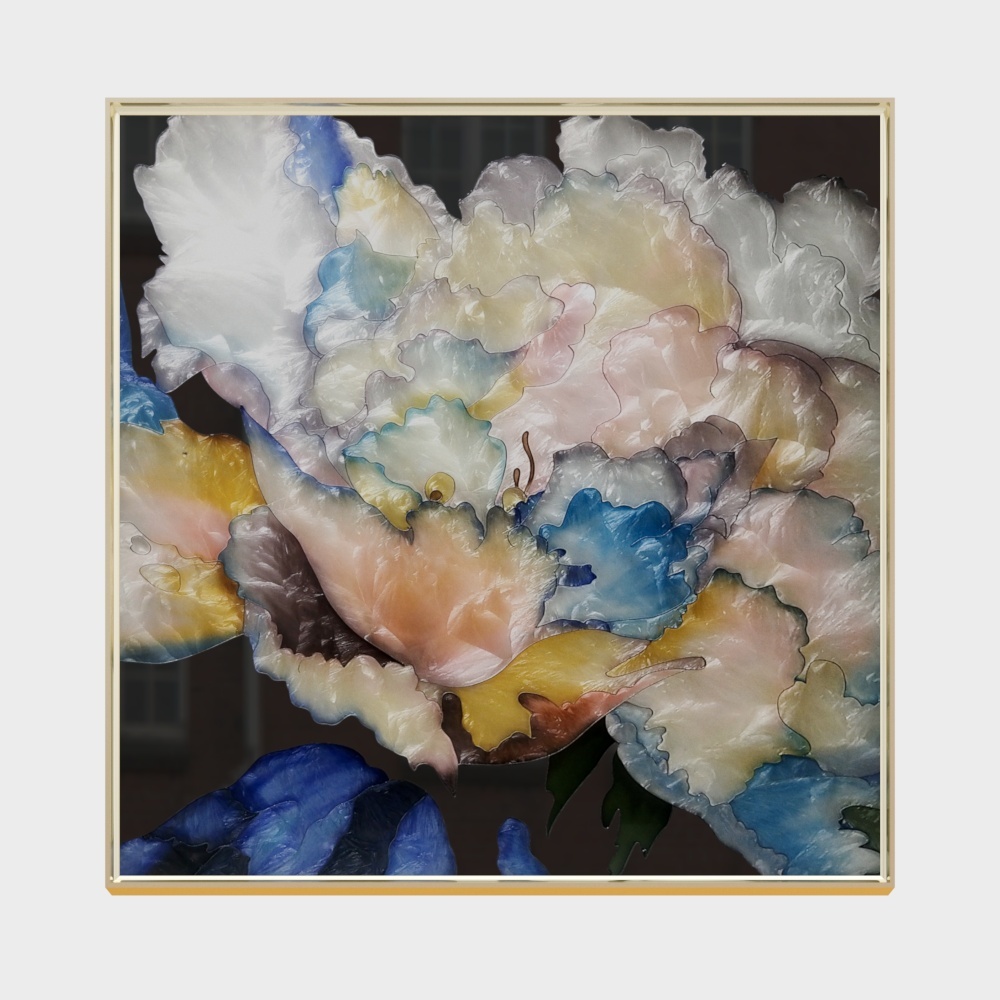 臣萱全屋配画-珐琅彩画-艳压群芳2