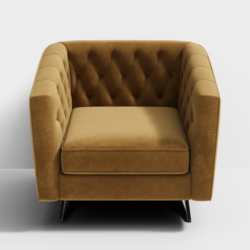 S-0165单人位沙发3D模型