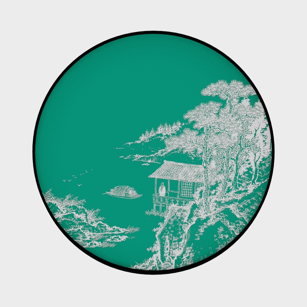 简上-立体肌理画-玄关装饰画-依山望水A
