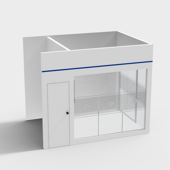 Contemporary Blue Lounge 3D Model