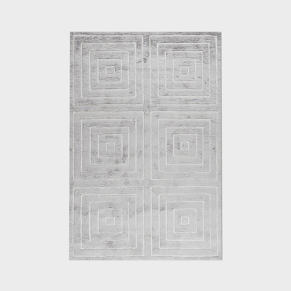 现代布艺地毯-方格地毯