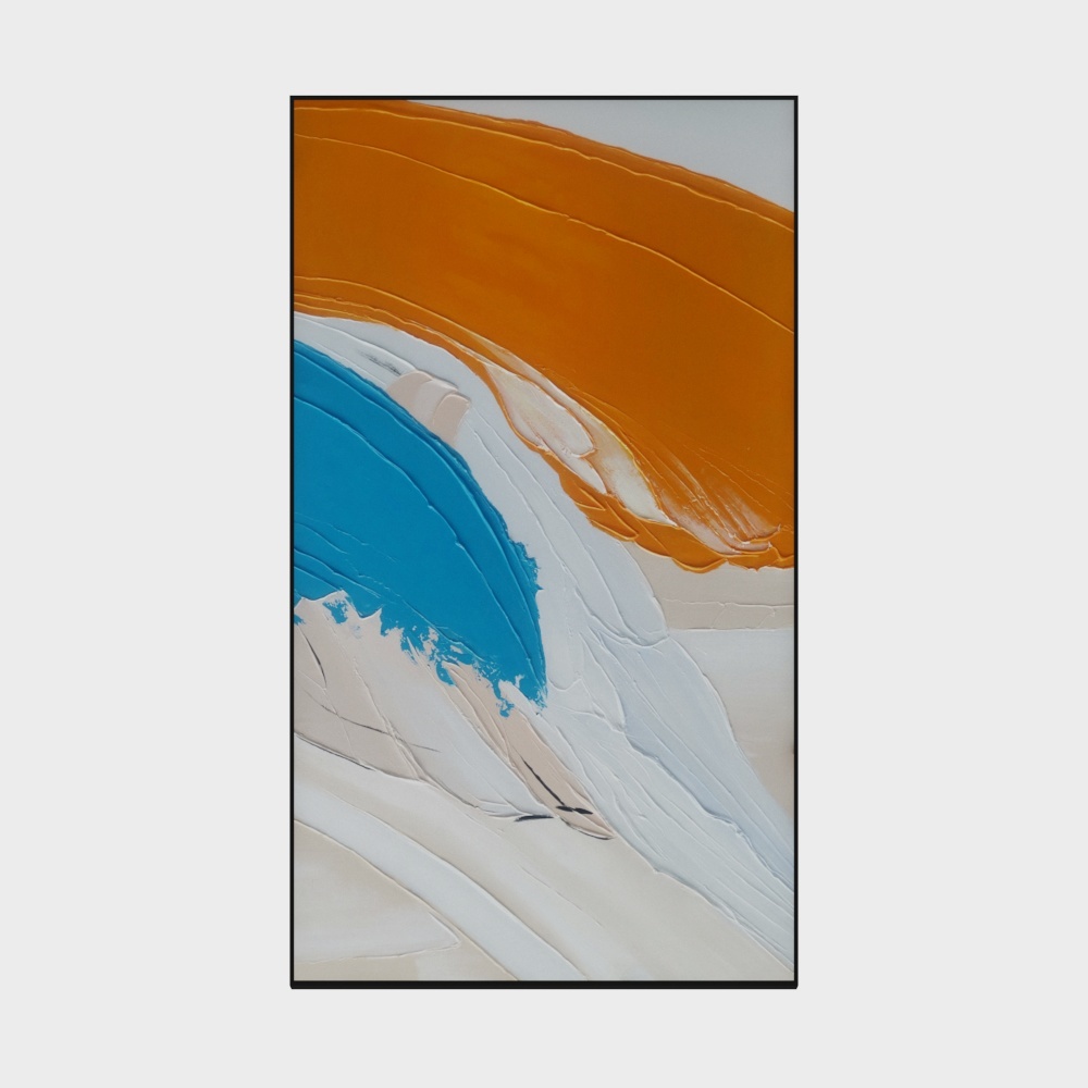 简上-高端油画-玄关装饰画-肌理印象