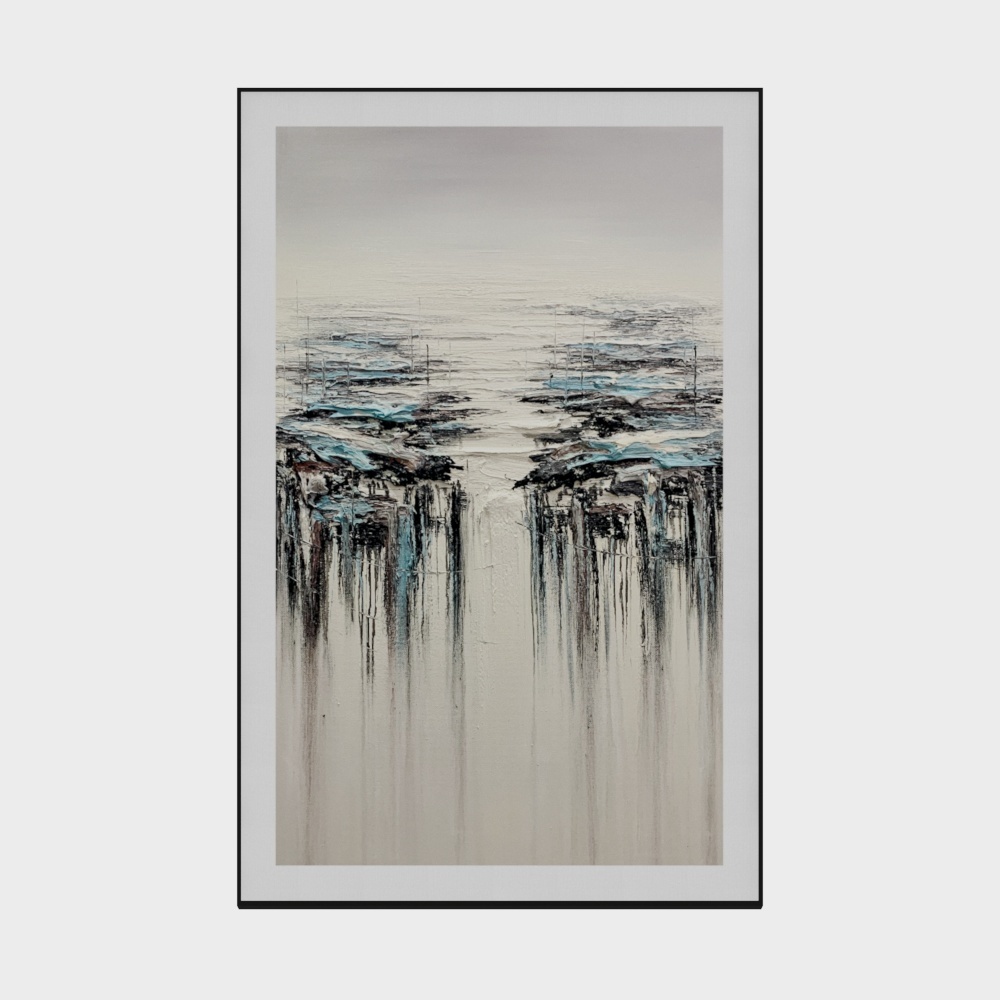 简上-高端油画-玄关装饰画-悬崖之上A