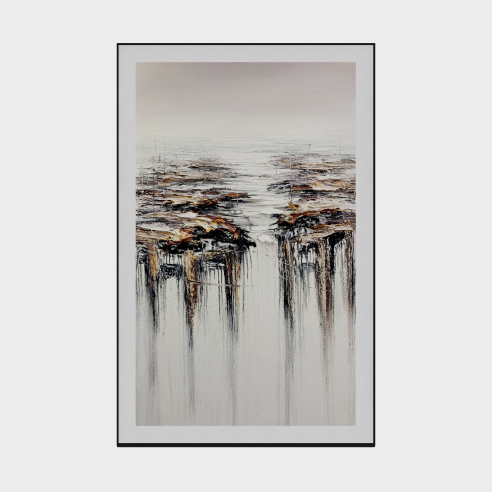 简上-高端油画-玄关装饰画-悬崖之上B