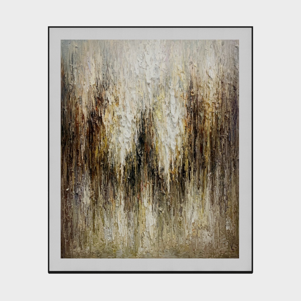 简上-高端油画-玄关装饰画-流沙