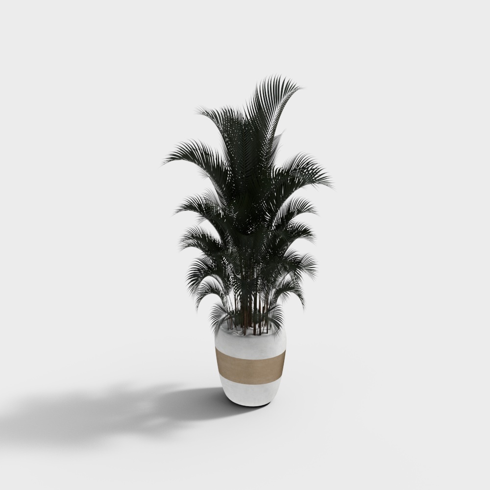 现代绿植盆栽33D模型
