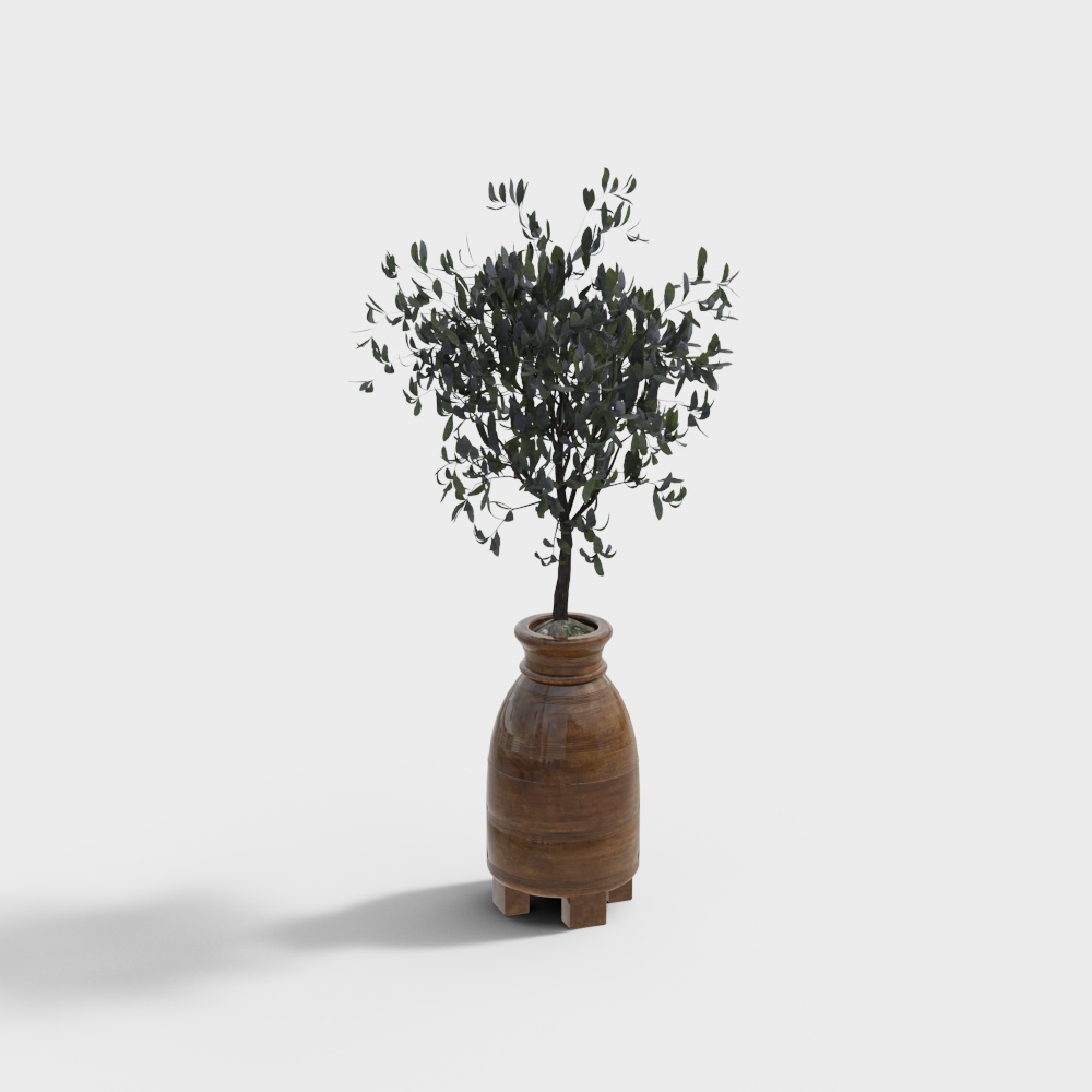 北欧绿植盆栽-43D模型