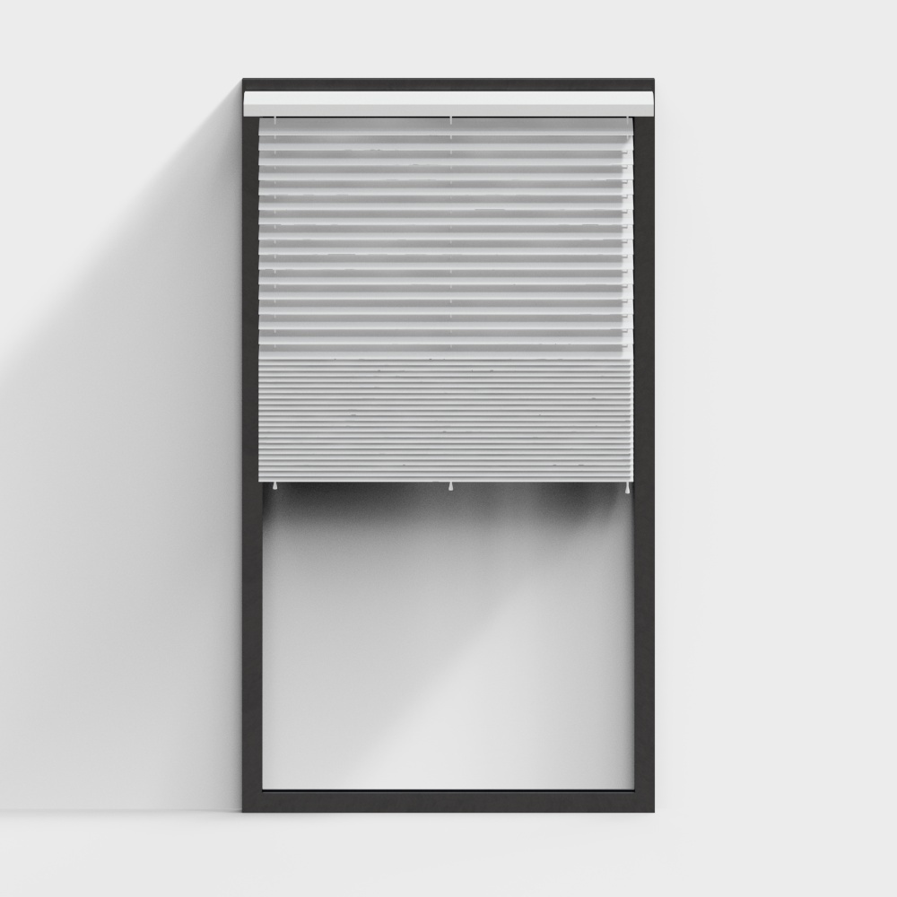 现代百叶窗帘-33D模型