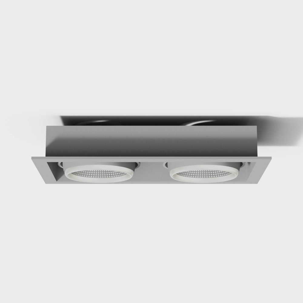 现代筒灯3D模型