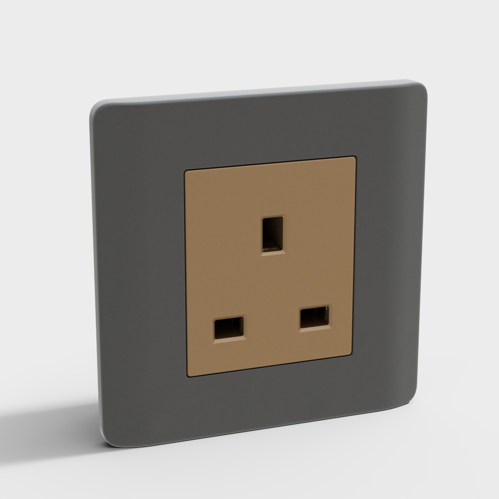 英标插座3D模型