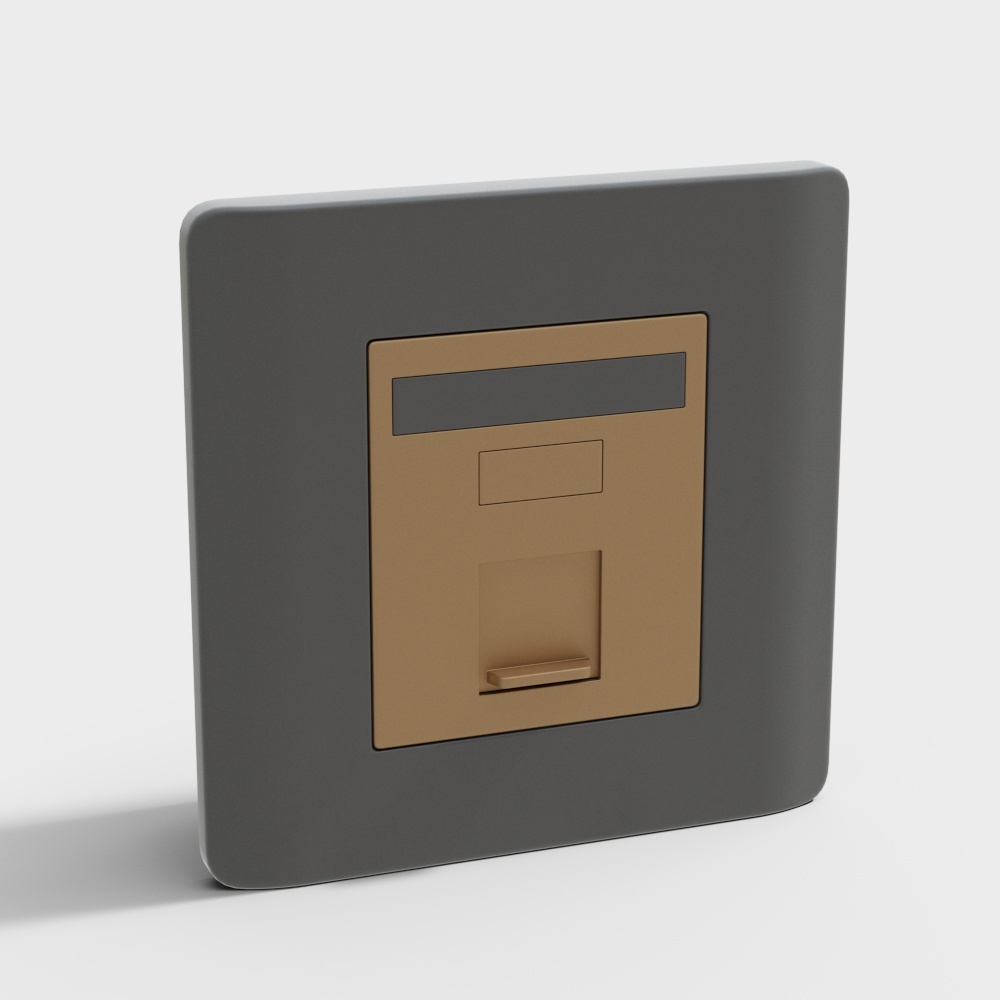 现代开关-插座3D模型