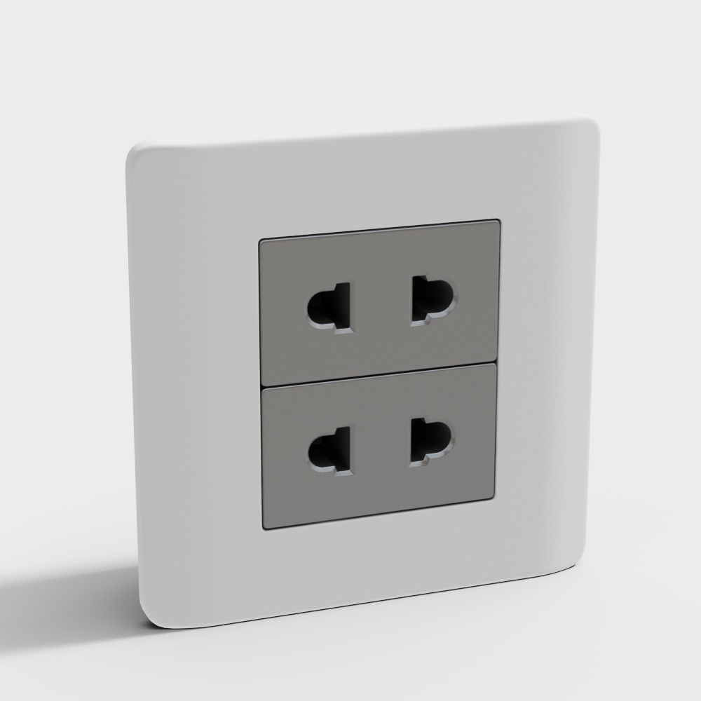 现代开关插座3D模型