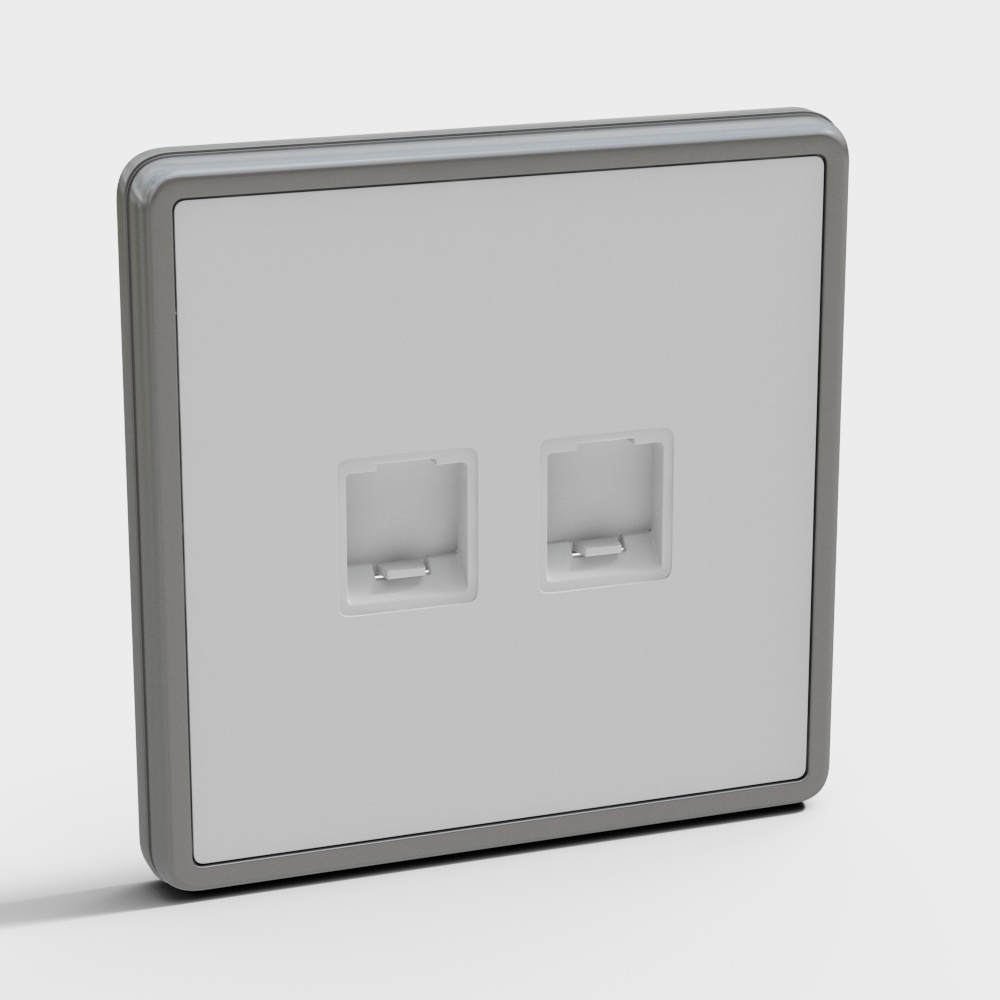 现代开关-插座3D模型