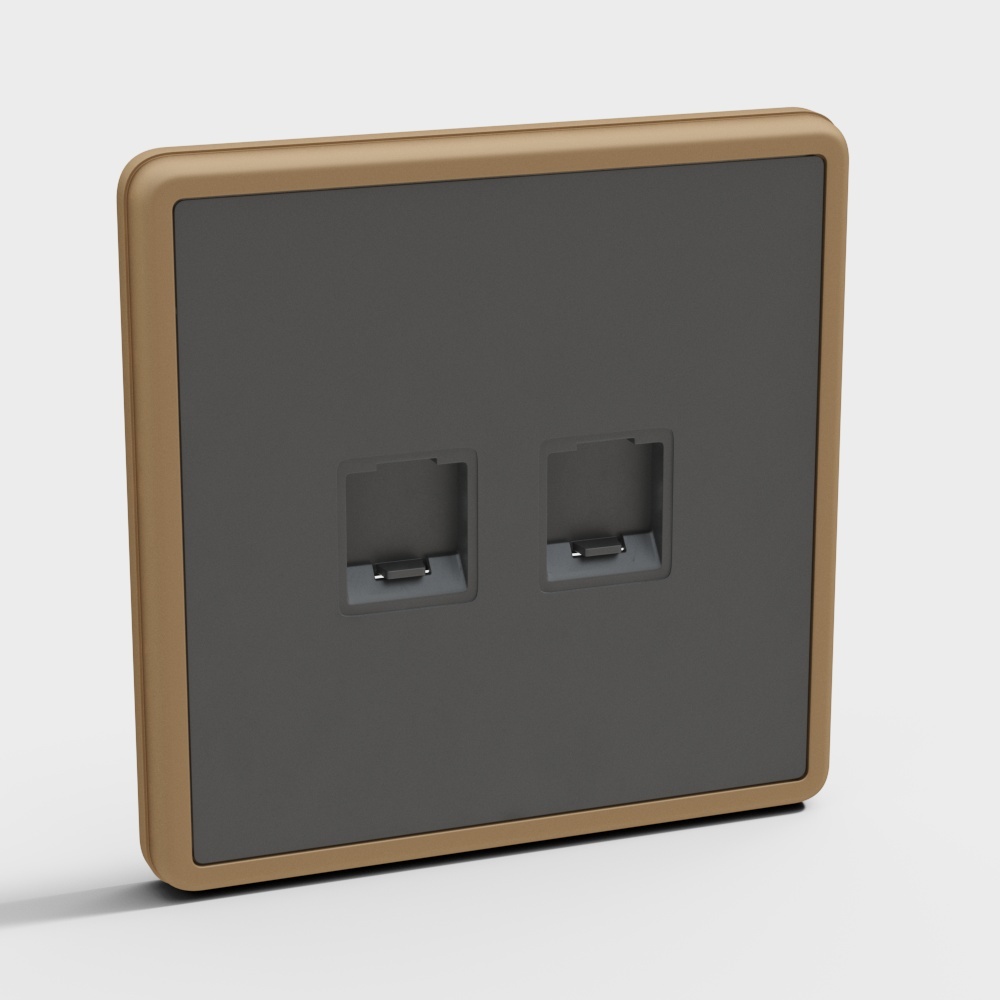 现代开关插座3D模型