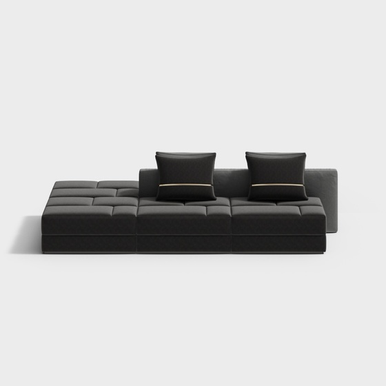 Modern Seats & Sofas,Three-seater Sofas,3-seater Sofas,Black