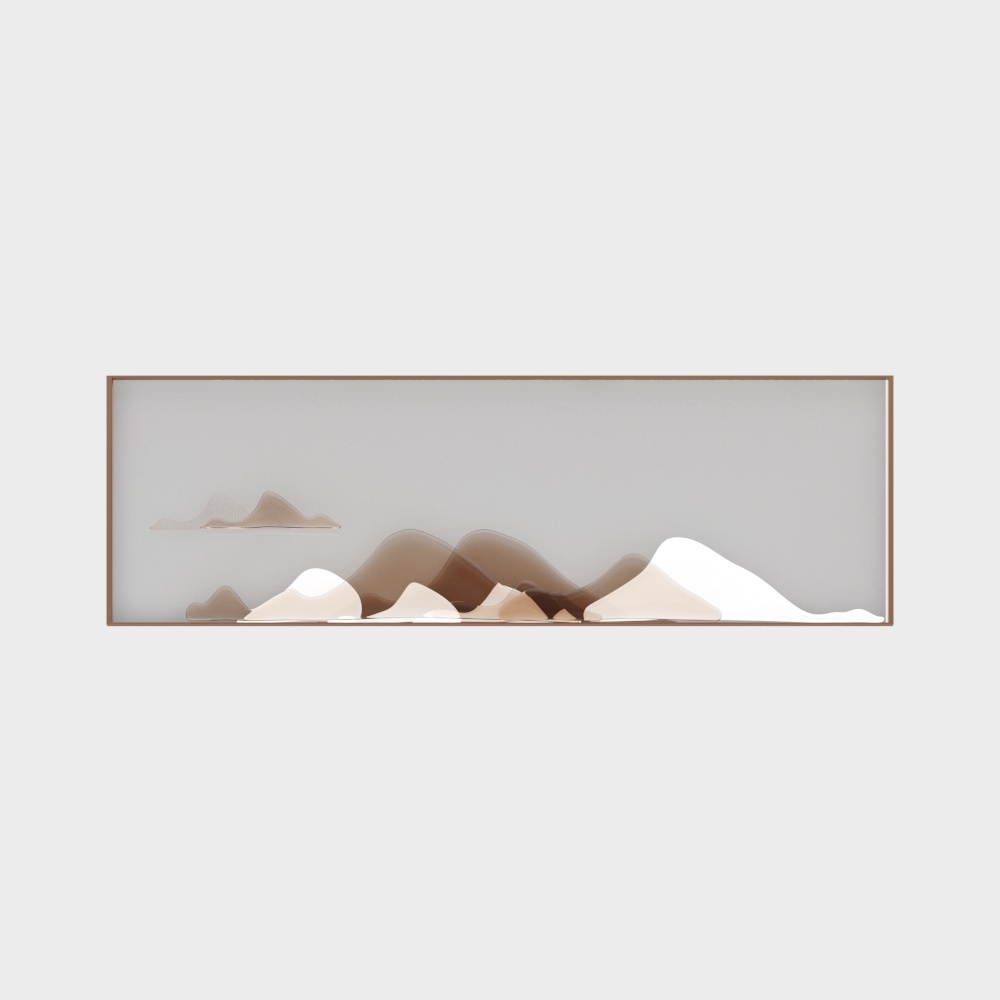 现代山脉立体墙饰挂件-立体山脉挂件