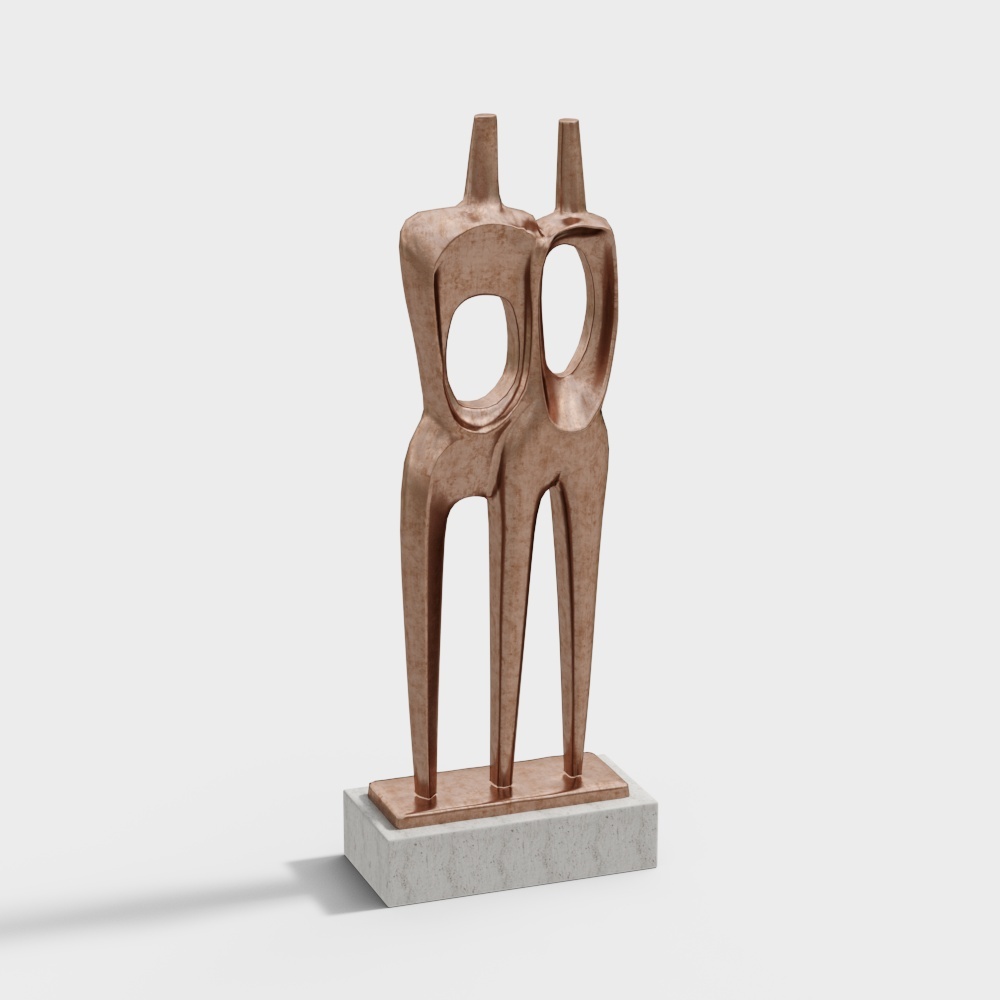 现代书籍花瓶工艺品摆件-摆件3D模型