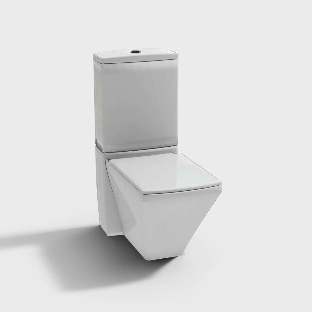 现代马桶3D模型