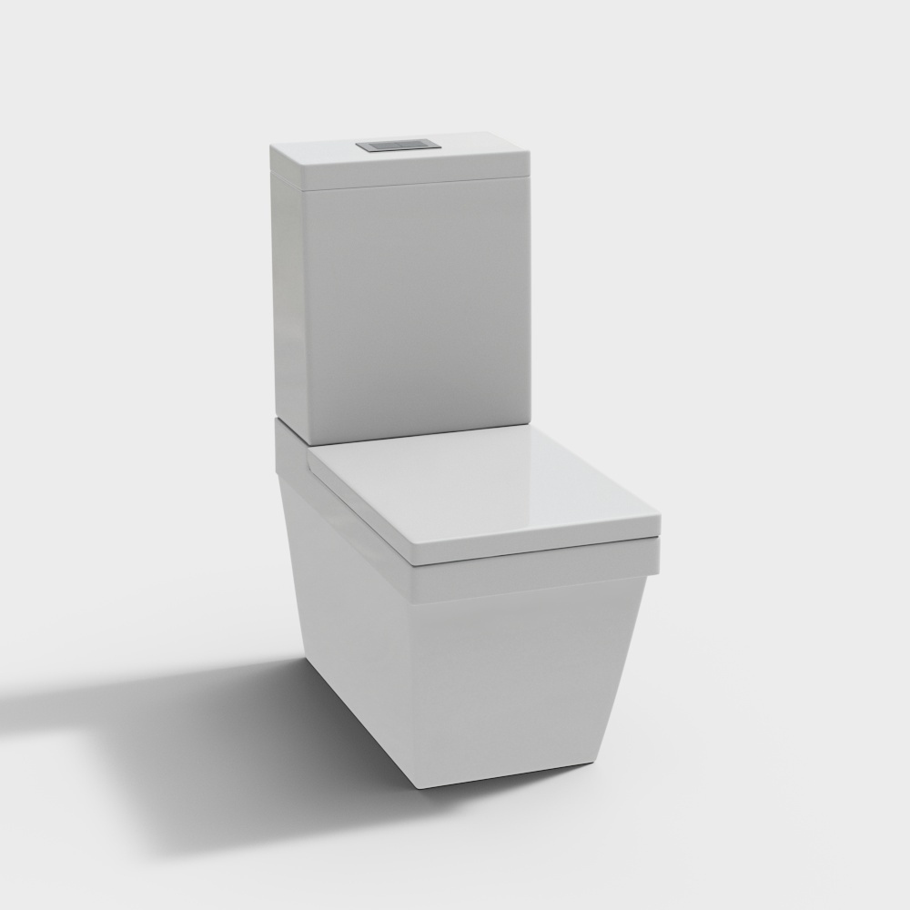 现代马桶3D模型