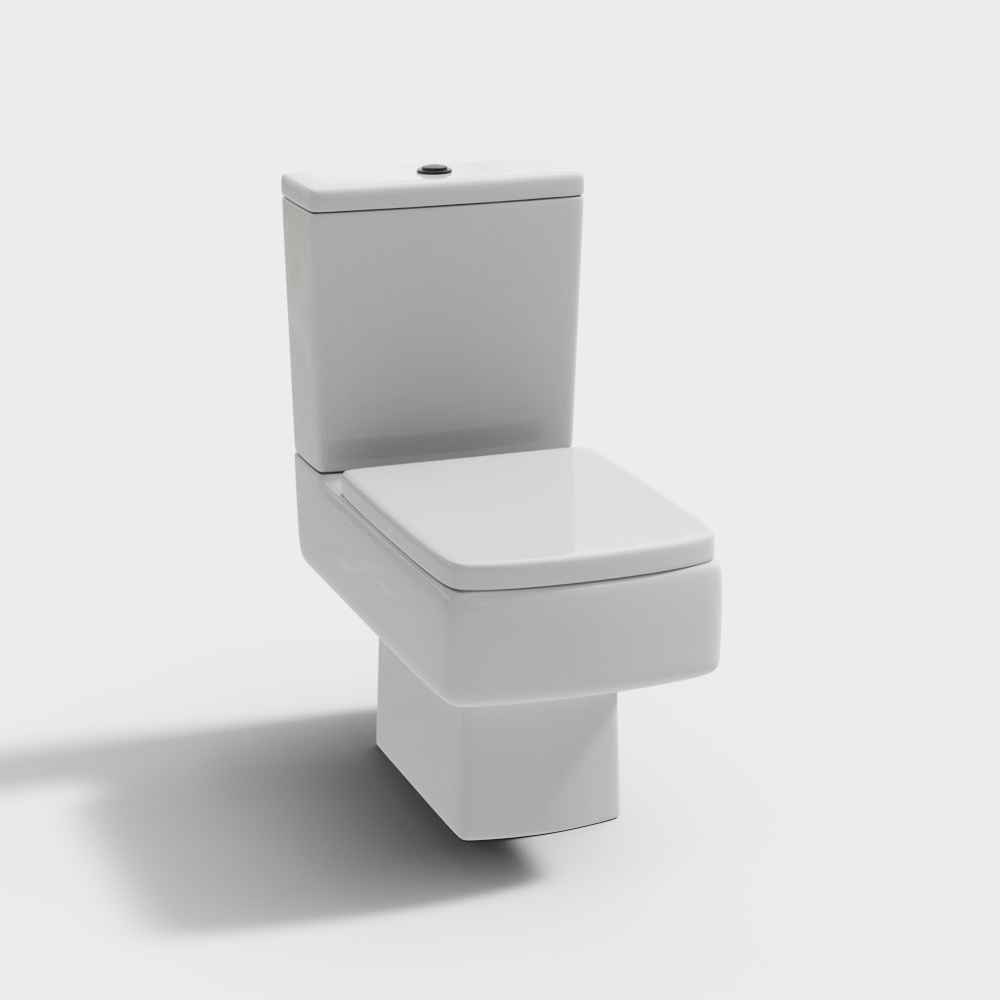 现代马桶3D模型