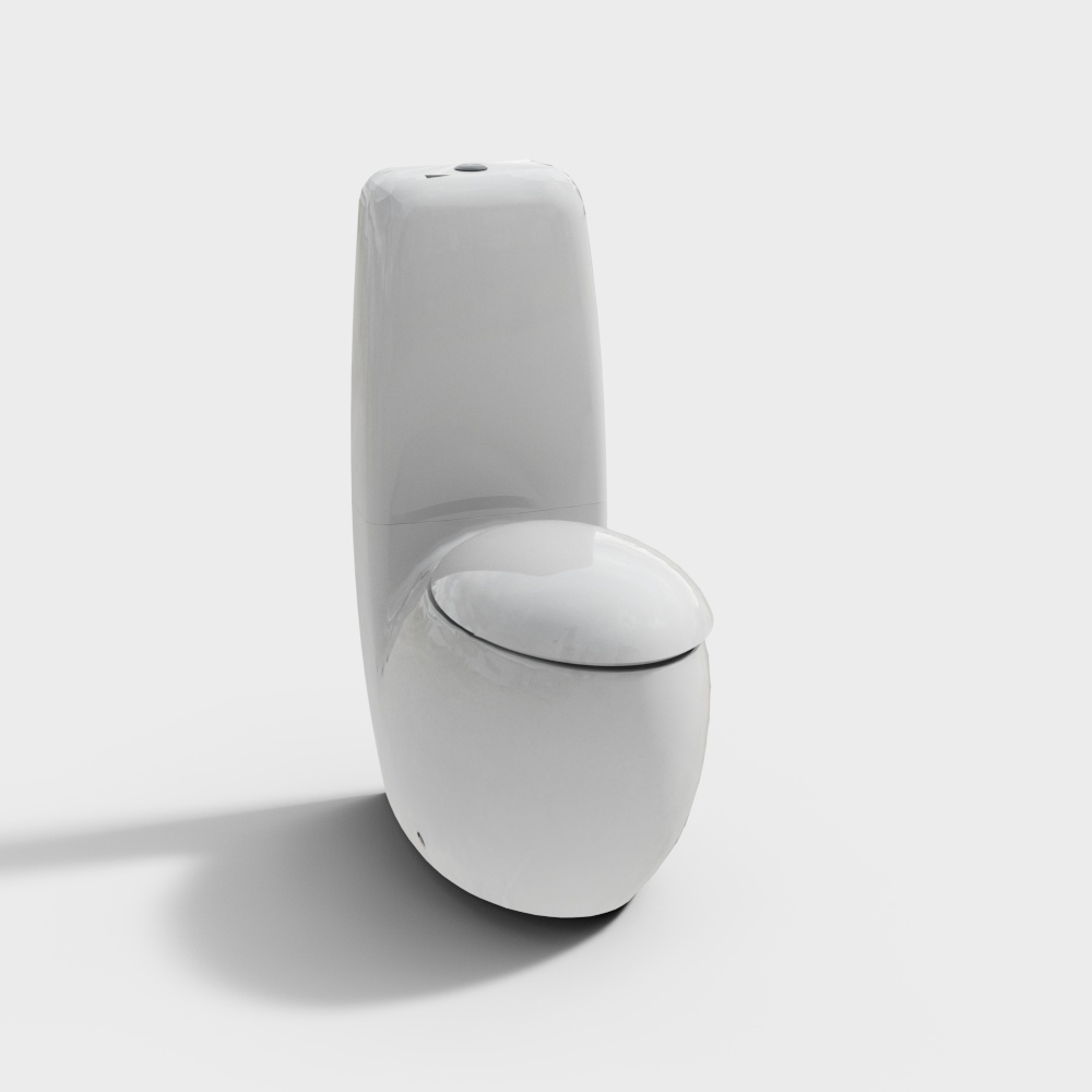 现代马桶3D模型