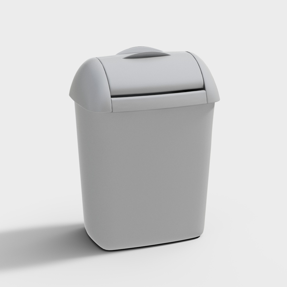 现代干手器-垃圾桶3D模型