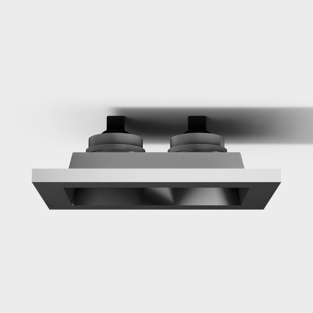 现代筒灯3D模型
