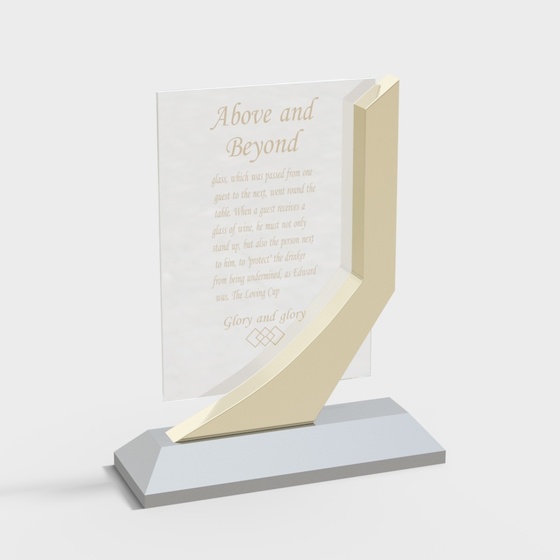 modern certificate trophy