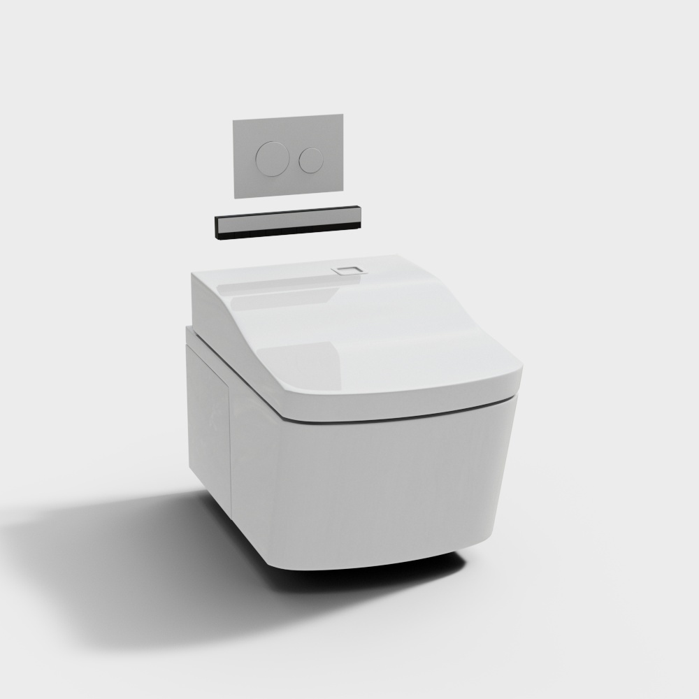 现代马桶3D模型