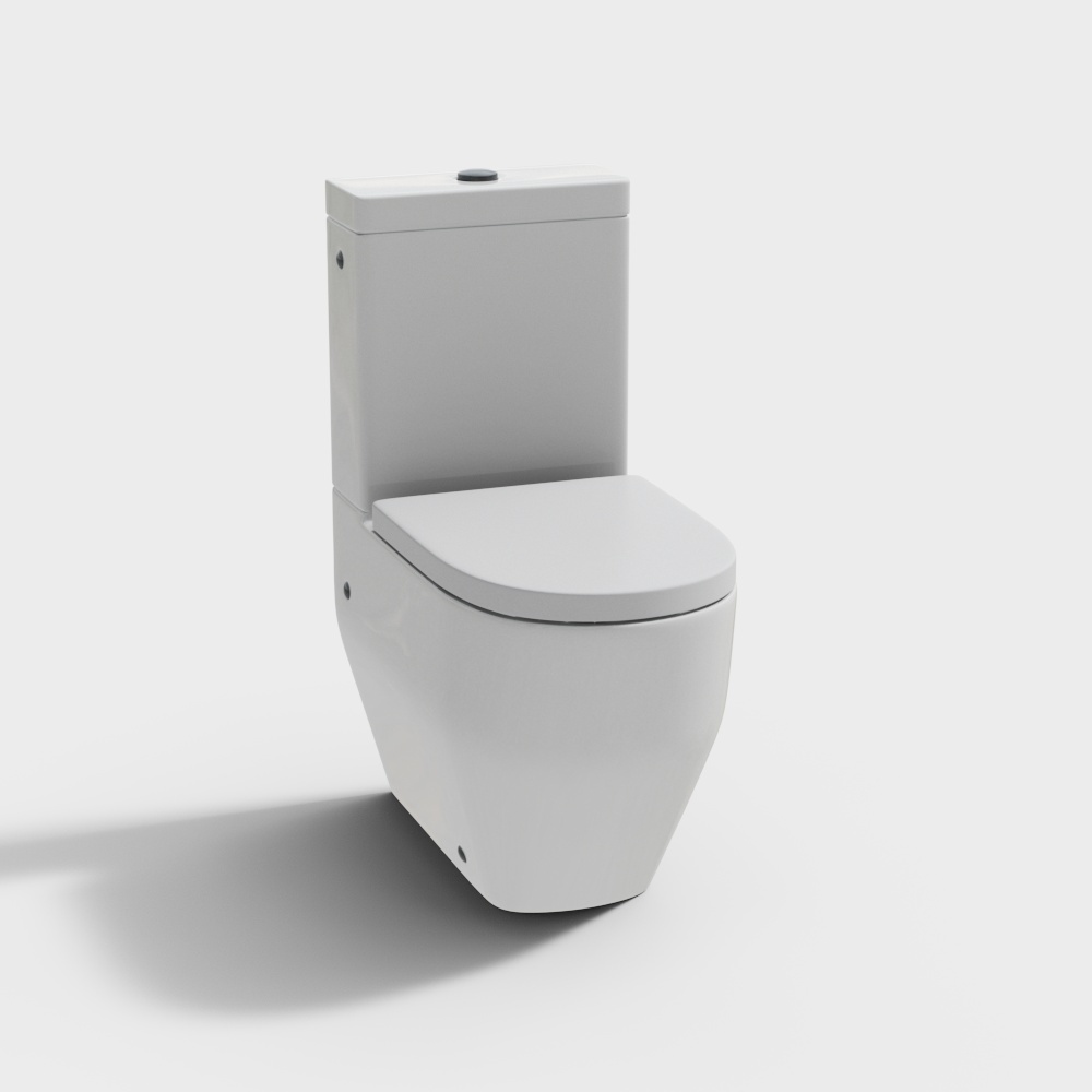 现代马桶3D模型