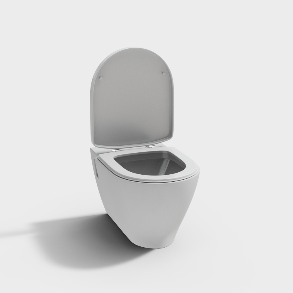 现代马桶坐便器3D模型