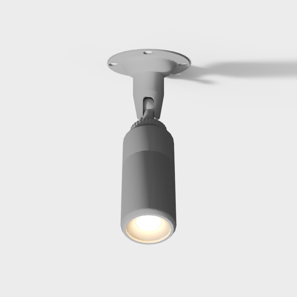 现代指示灯筒灯射灯3D模型