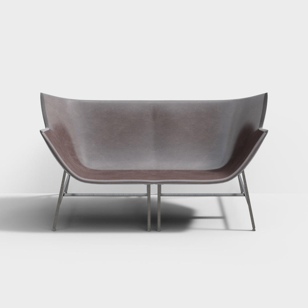 现代双人沙发躺椅3D模型