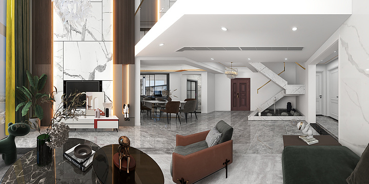 全案设计师宋一-《自述》–380㎡轻奢别墅-装修设计方案