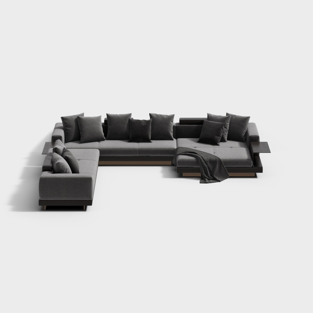 意大利 minotti米洛提 现代多人沙发3D模型
