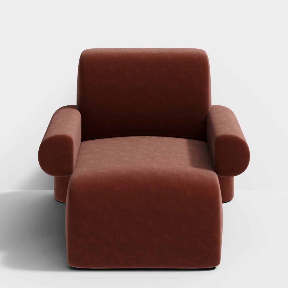 现代简约休闲单人沙发3D模型