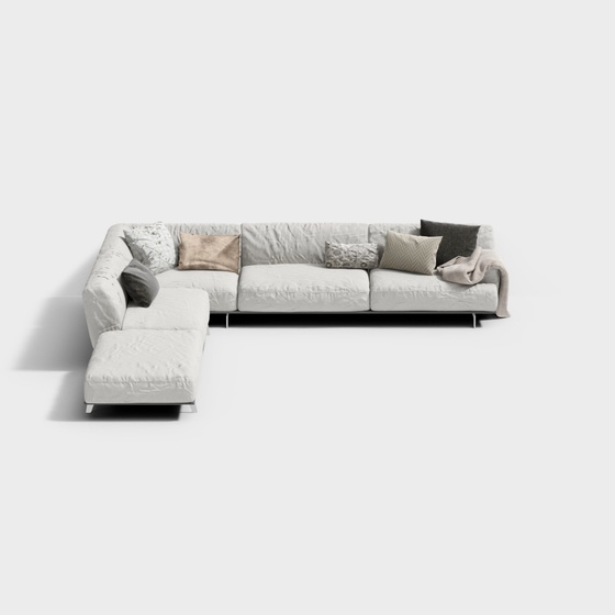 .. Modern Seats & Sofas,L-shaped Sofa,White