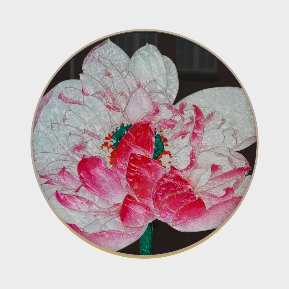 臣萱全屋配画-珐琅彩-莲B