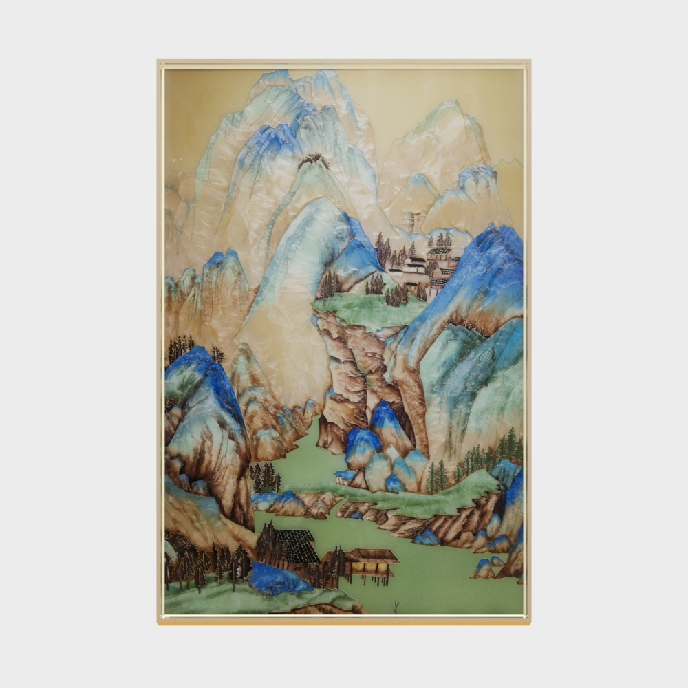 臣萱全屋配画-珐琅彩画-陌上纤华
